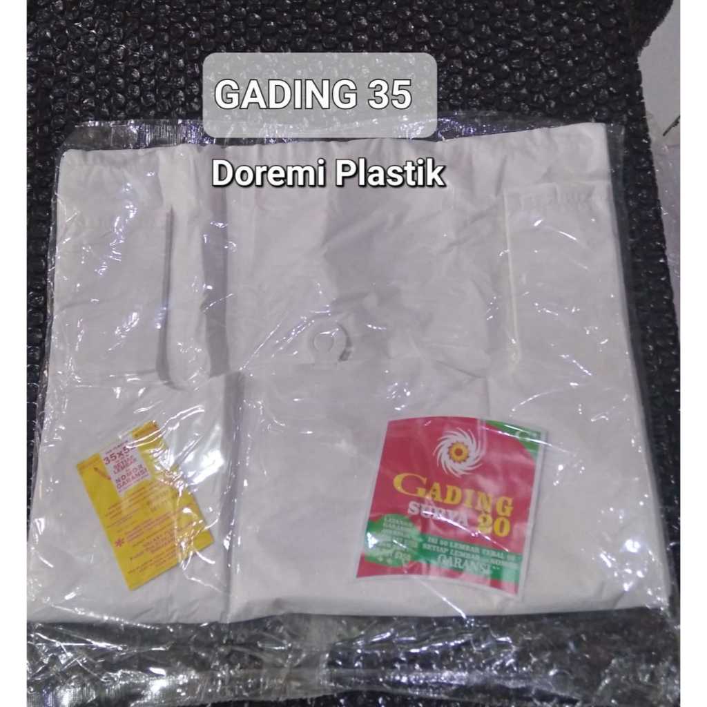 KRESEK CAP GADING UK 35 x 52 per pack [ Isi 50 Lembar ] / KANTONG KRESEK Putih