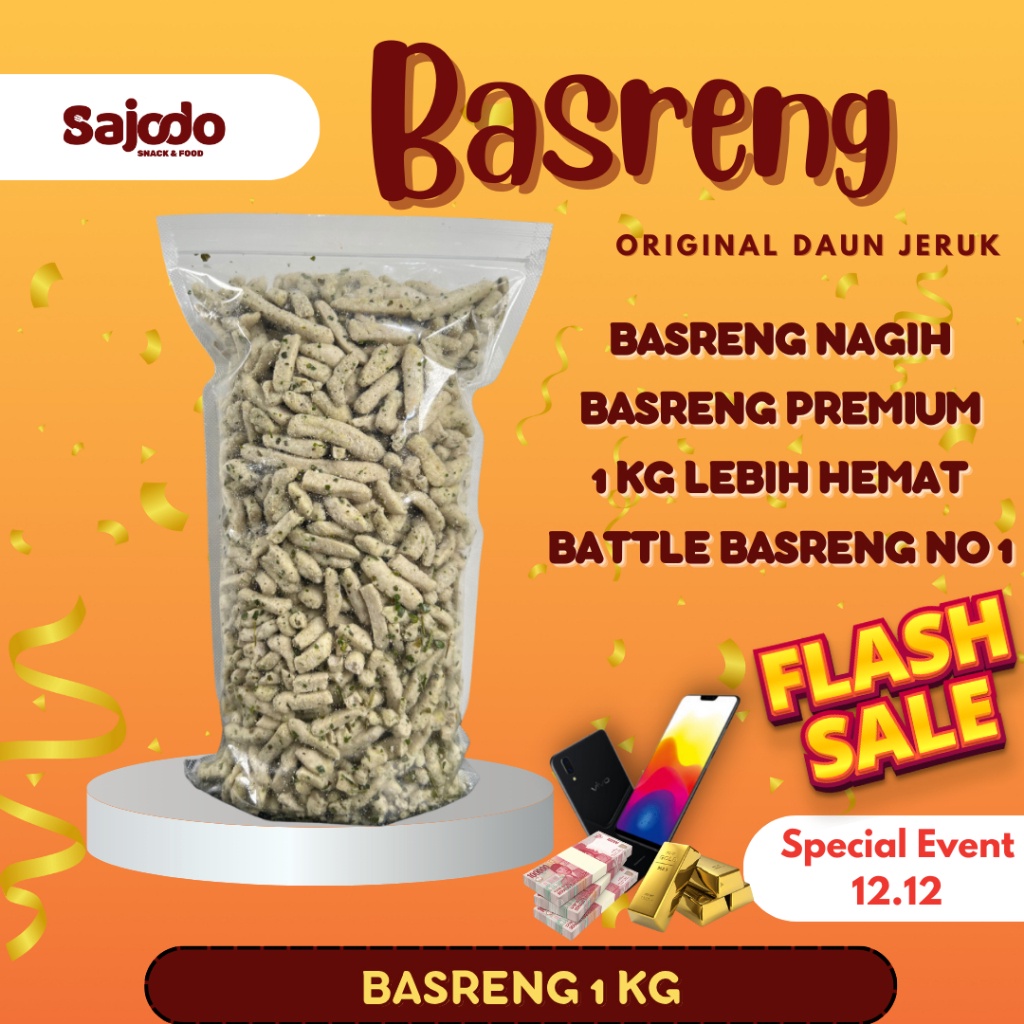 

Terlaris Today FLASH SALE Basreng Ori Daun Jeruk 1 KG