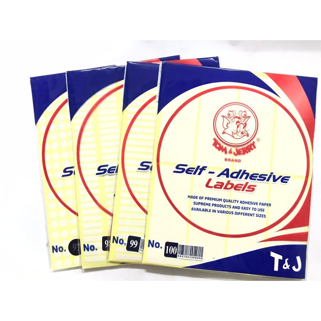 

Label Stiker Tom & Jerry Putih / Sticker Tempel TJ Warna Putih 10 Lembar