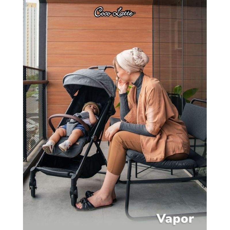 Cocolatte Stroller Vapor CL 7045 Autofold Teringan Kereta Dorong Bayi Cabin Size