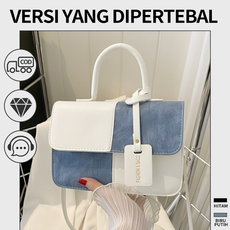 tas selempang wanita korea tas kondangan wanita elegan import sling bag wanita Putih tas wanita mura