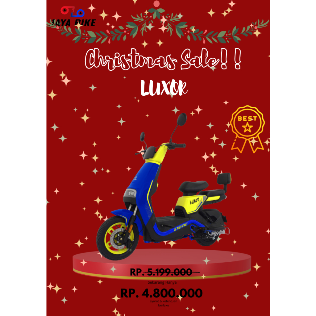 Sepeda Listrik Exotic Luxor disc brake 500 Watt Pasific Elektrik E-bike