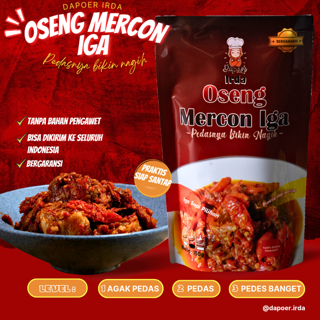 	 Dapoer Irda Oseng Mercon Iga Sapi	