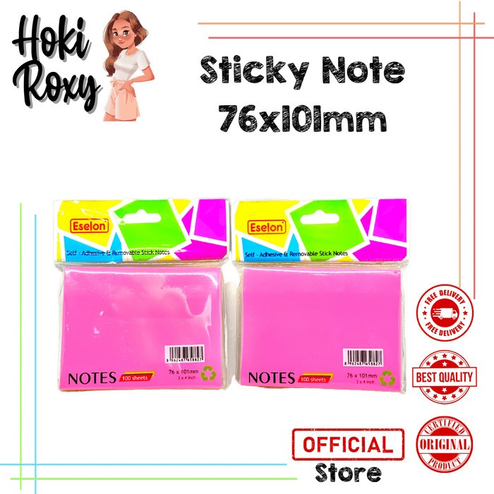 

Notes Besar 3x4 (Stick note / kertas memo eselon warna warni
