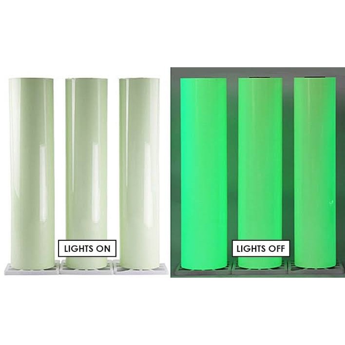 Polyflex glow in the dark PU nyala terang sewaktu gelap