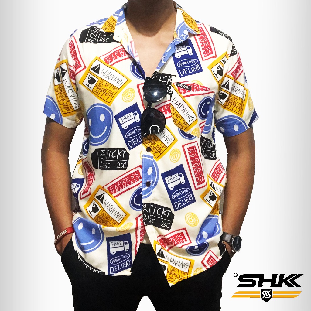 SHK Kemeja hawai pria wanita | Kemeja Amarillo | Kemeja Santai Pria
