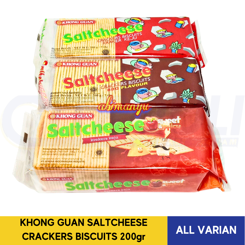 

KHONG GUAN SALTCHEESE CRACKERS BISCUITS 200gr