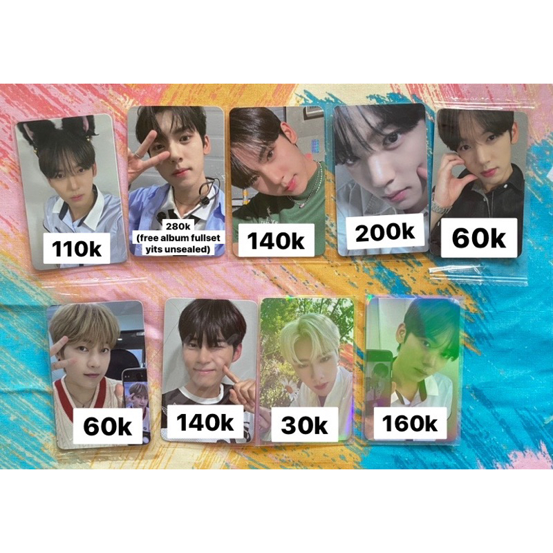 [ READY ] wts aab official pc / photocard zb1 zerobaseone han yujin yucil makestar cat, oyong olive 