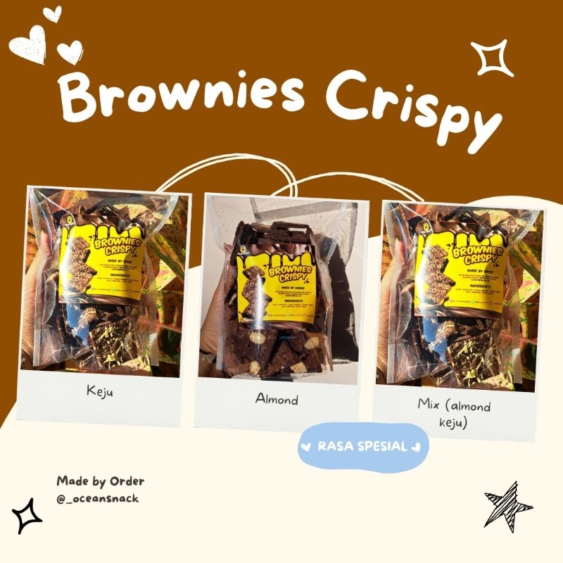 

Brownies Crispy Topping Almond