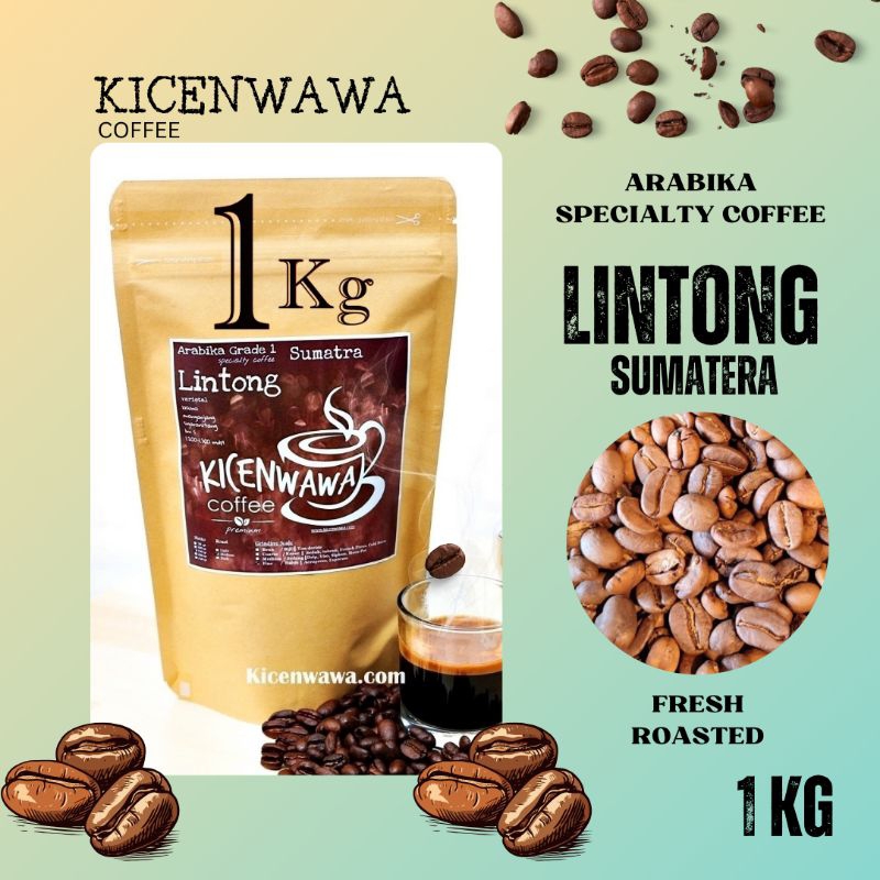 

Kopi Lintong Sumatera 1kg / Specialty Coffee / Biji Kopi Premium