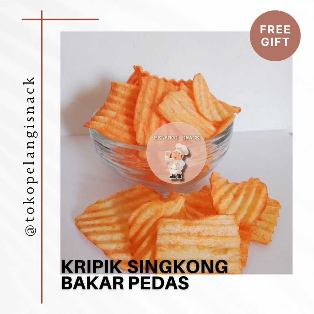 

[250 gr] Kripik Singkong Bakar 250gr / SINGKONG BAKAR / Keripik singkong pedas Snack kiloan