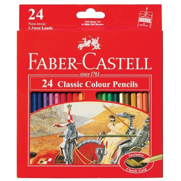 

1212 SALE Faber Castell Pensil Warna Classic 24 Murah Pensil Warna Panjang