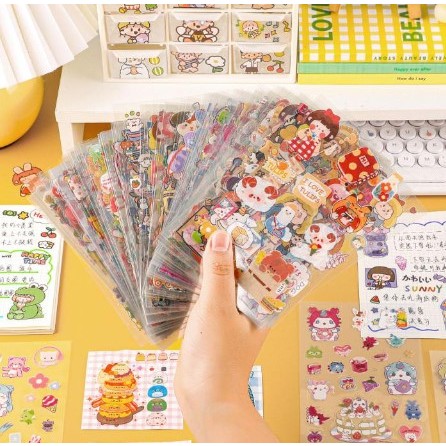 

3 Pcs- STIKER KARTUN / Sticker Diary, Jurnal, Planner, Dekor, Hias