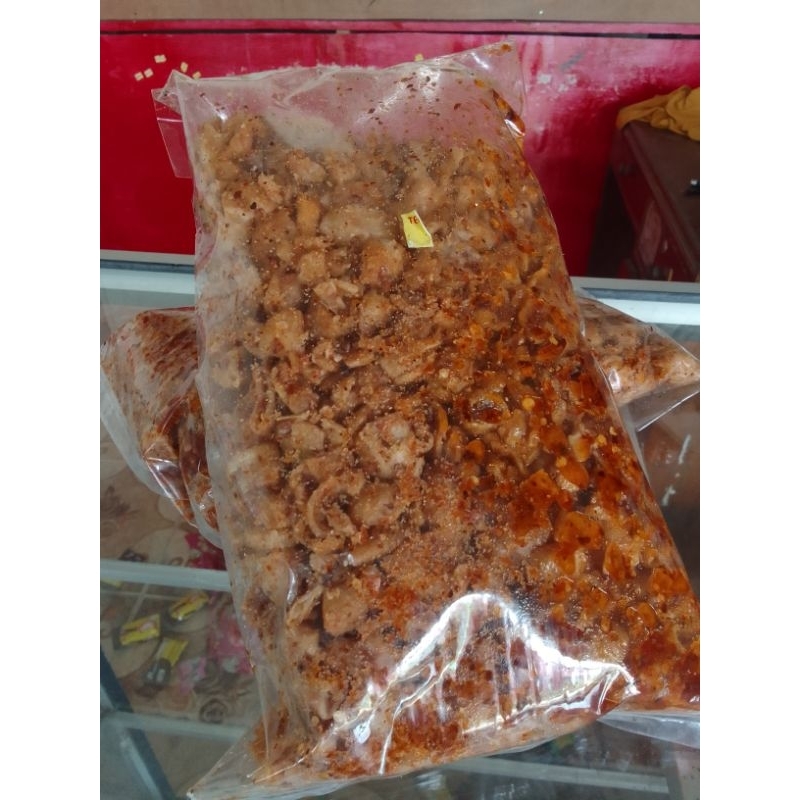 

keriping sotong pedas