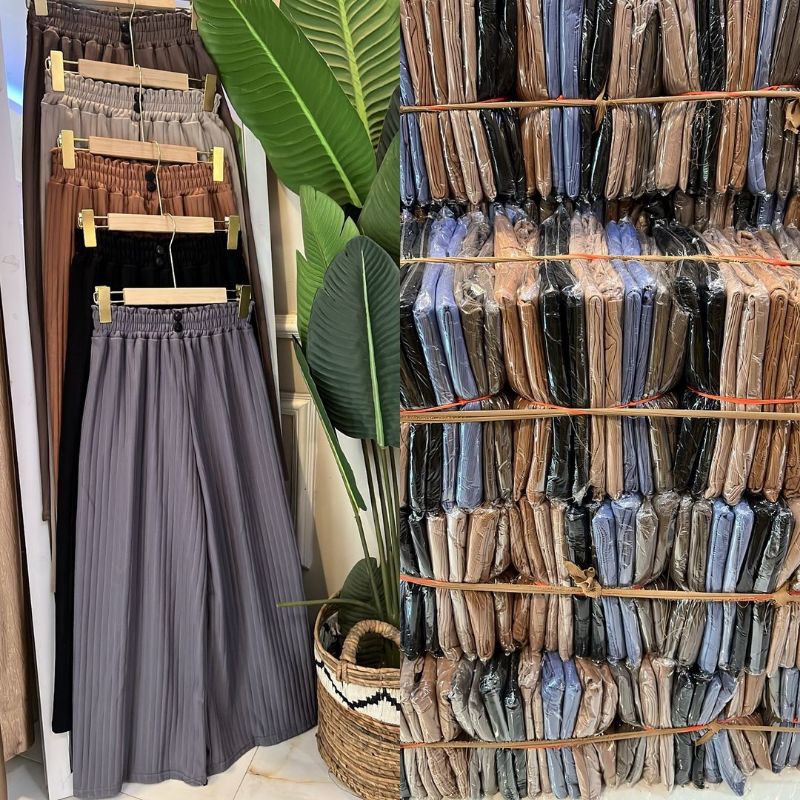 Celana Kulot Knit | Celana jumbo knit