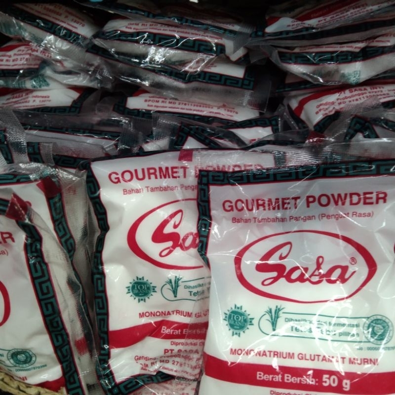 

Sasa Micin MSG Gourmet Powder Bahan Tambahan Pangan Masakan Penyedap penguat rasa 50gr