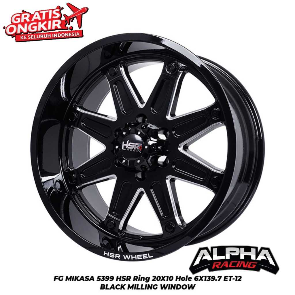 Velg Mobil Forged Hsr Mikasa R20 Lebar 10 Pcd 6X139,7 Et -22 Bmw [CB1] - Free Ongkir