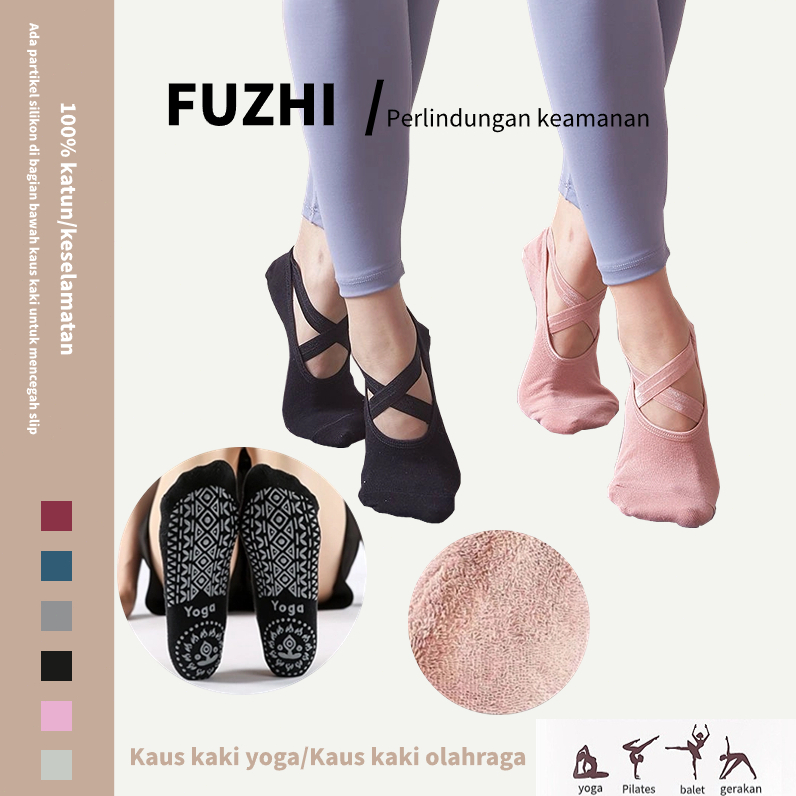 Kaos Kaki Poundfit Kaos Kaki Olahraga Wanita Kaos Kaki Yoga Anti Slip Kaos Kaki Balet