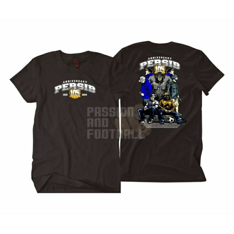 KAOS PERSIB 1919 ANNIVERSARY 105th (bayar ditempat) katun combed 30s