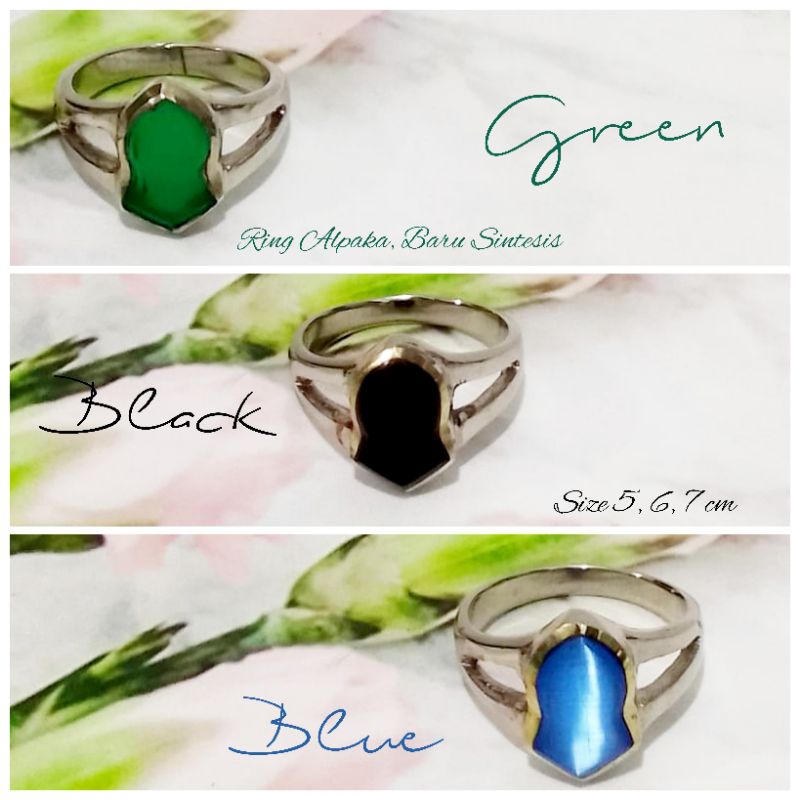 Cincin Terompah/cincin Batu Sintesis/aksessoris terompah