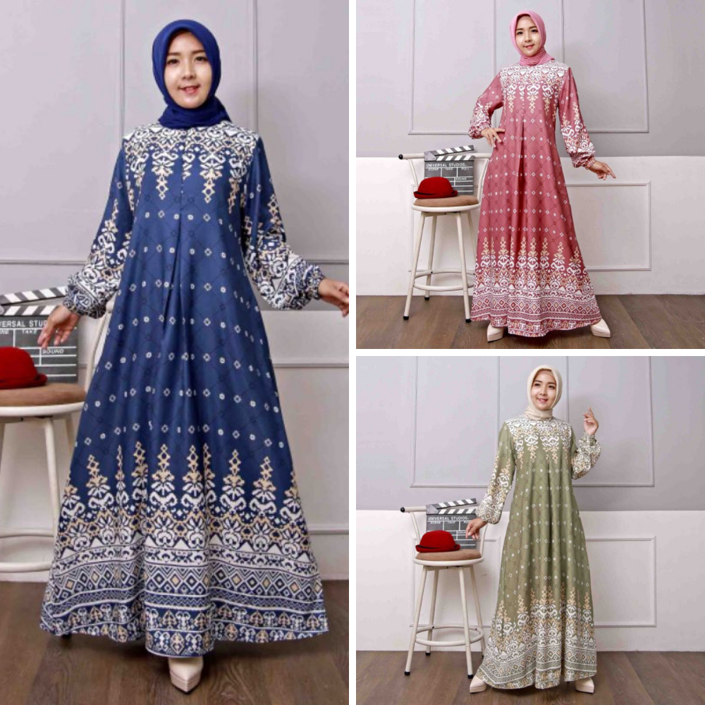 Gamis Pesta Mewah Elegan Terbaru Busui Friendly All Size & Jumbo Gamis Mewah Premium Elegan Syari Ba