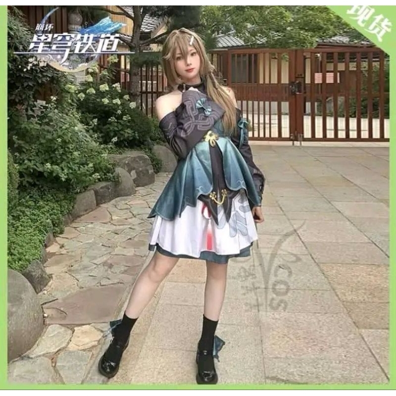 [READY STOCK] Costume HSR Qingque (Yangyang wang cos)