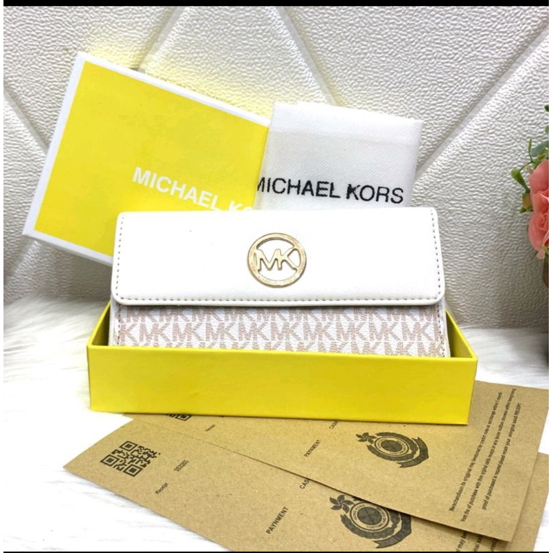 DOMPET TUTUP MK LENGKAP BOX DUSTBAG DAN FAKEBILL DOMPET PANJANG RESLETING DOMPET WANITA PANJANG