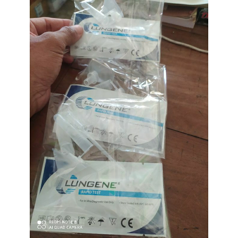 Antigen test lungene /Rapids test/alat chek buat test covid