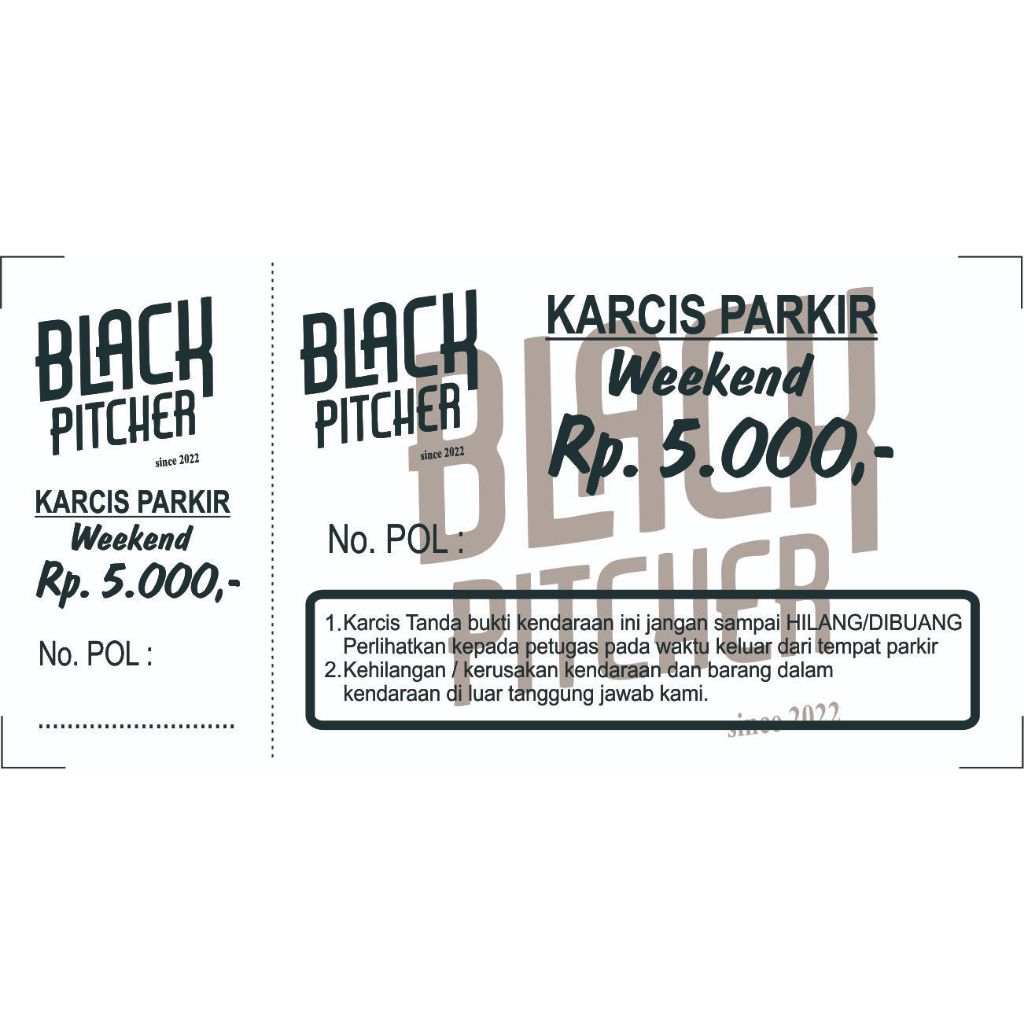 

KARCIS KERTAS WARNA COSTUM