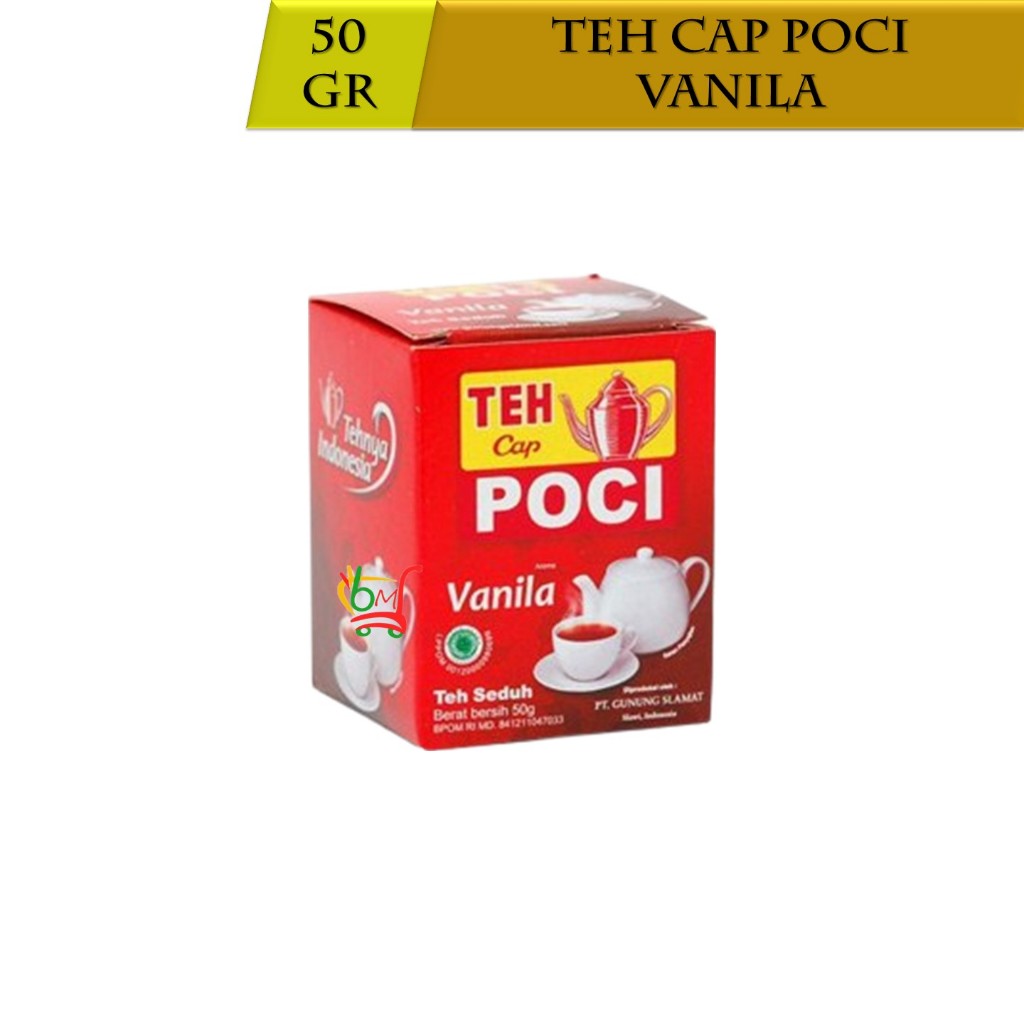 

Teh Cap Poci Aroma Vanila Kemasan Box 50gr