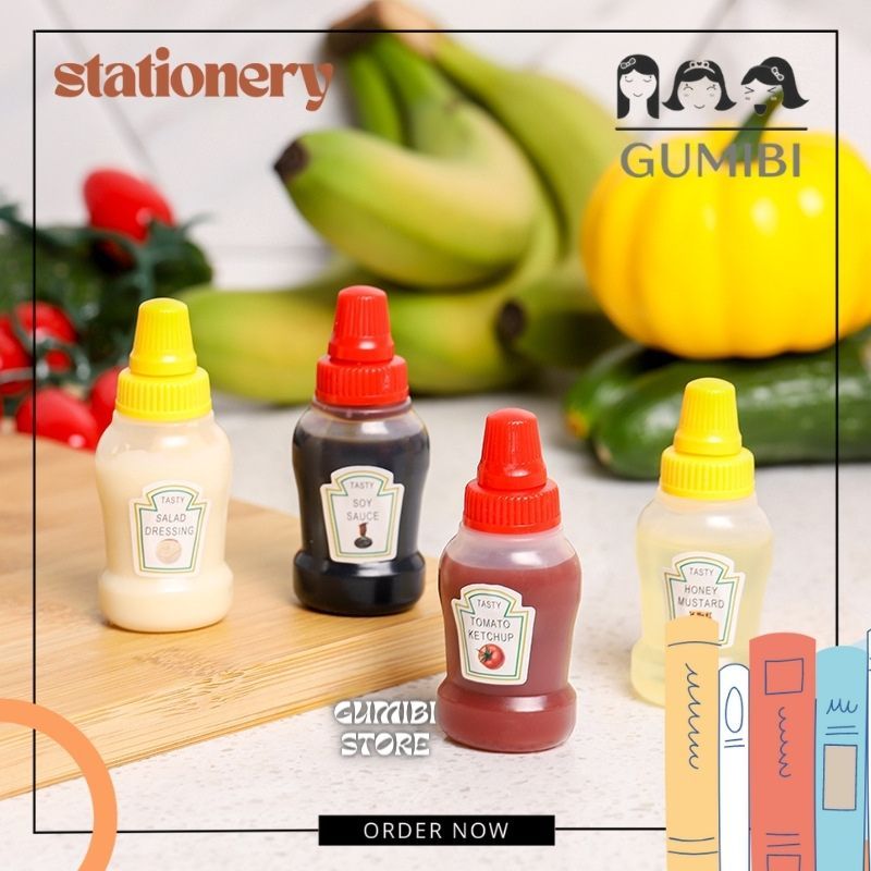BOTOL SAOS MINI SATUAN BOTOL SAOS TOMAT KECAP BOTOL SAOS BENTO Wadah Tempat Saus Bekal