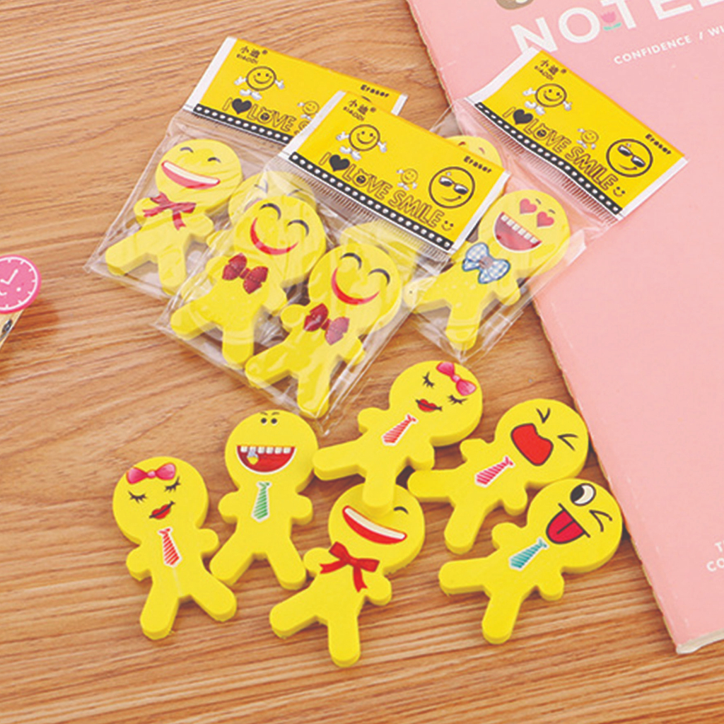 

Penghapus Pensil Karakter SMILE isi 2 1 Pasang I Love Smile Set 2pcs