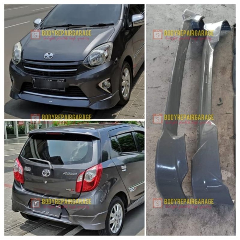 bodykit agya 2014 2015 depan belakang | pastik abs | free ongkir