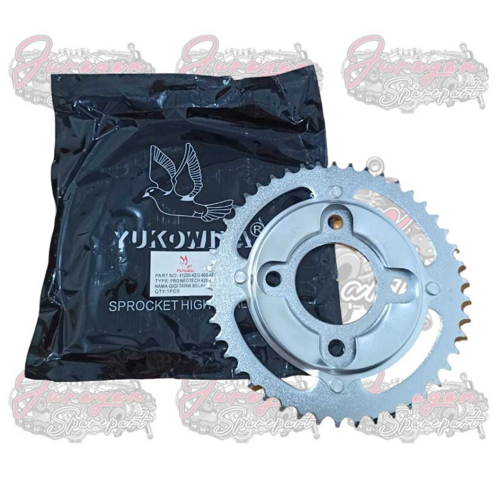 Gir Gear Only Honda GL 100 Max Pro Neotech MegaPro 46T Press Platinum Belakang Merk Yukowina