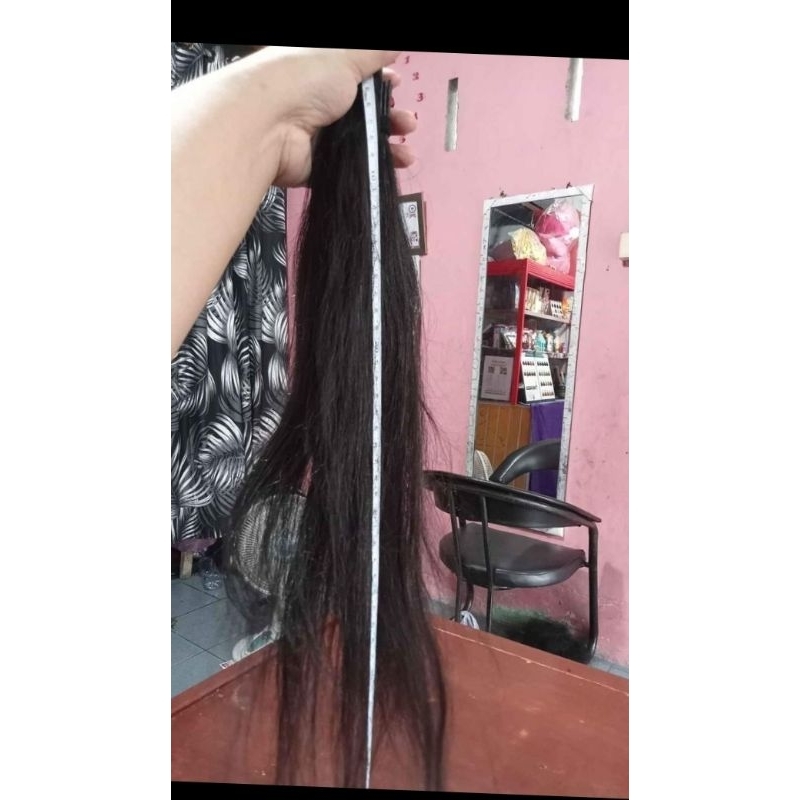 rambut sambung asli 100% panjang 50cm