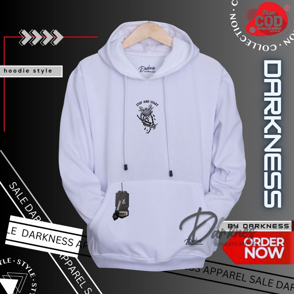 Jaket Hoodie Pria Aesthetic Warna Putih List Amsterdam Sweater Hodie Cowok Oversize Distro COD Bahan