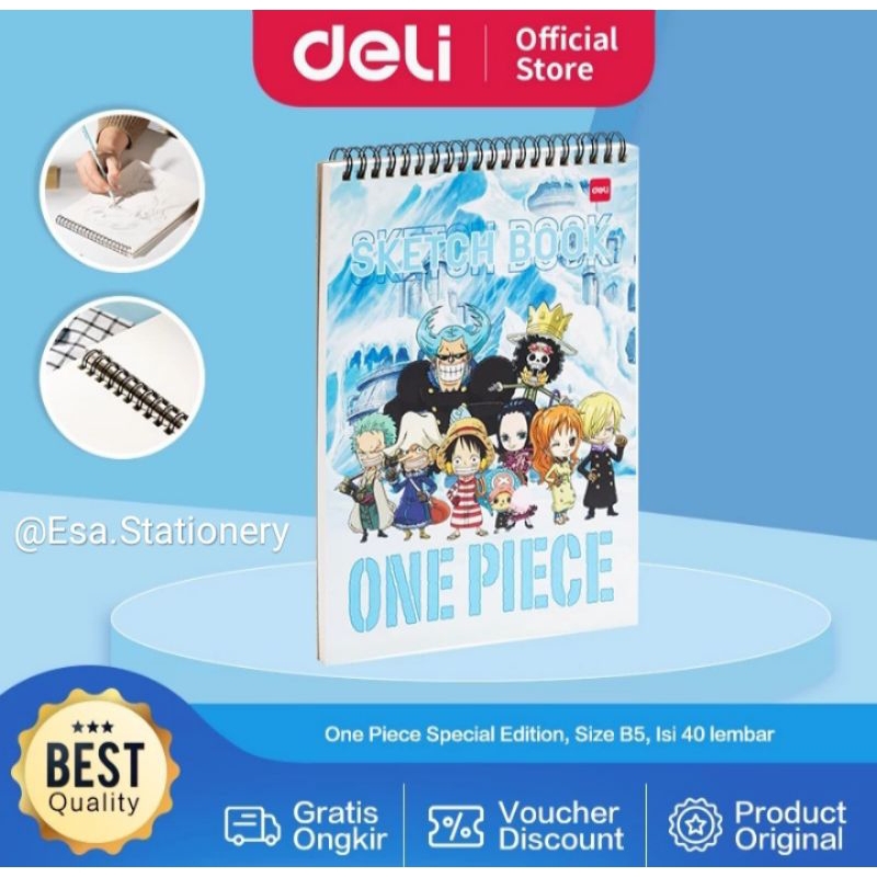 

Deli Sketch Book / Buku Gambar Sketsa Size B5 Vertikal EN011