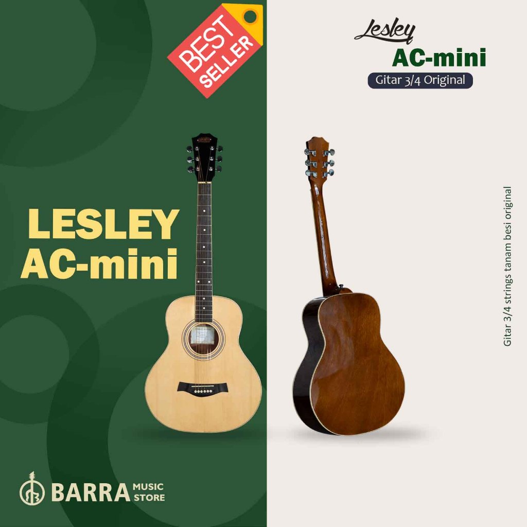 ORIGINAL Gitar Lesley AC Mini 3/4