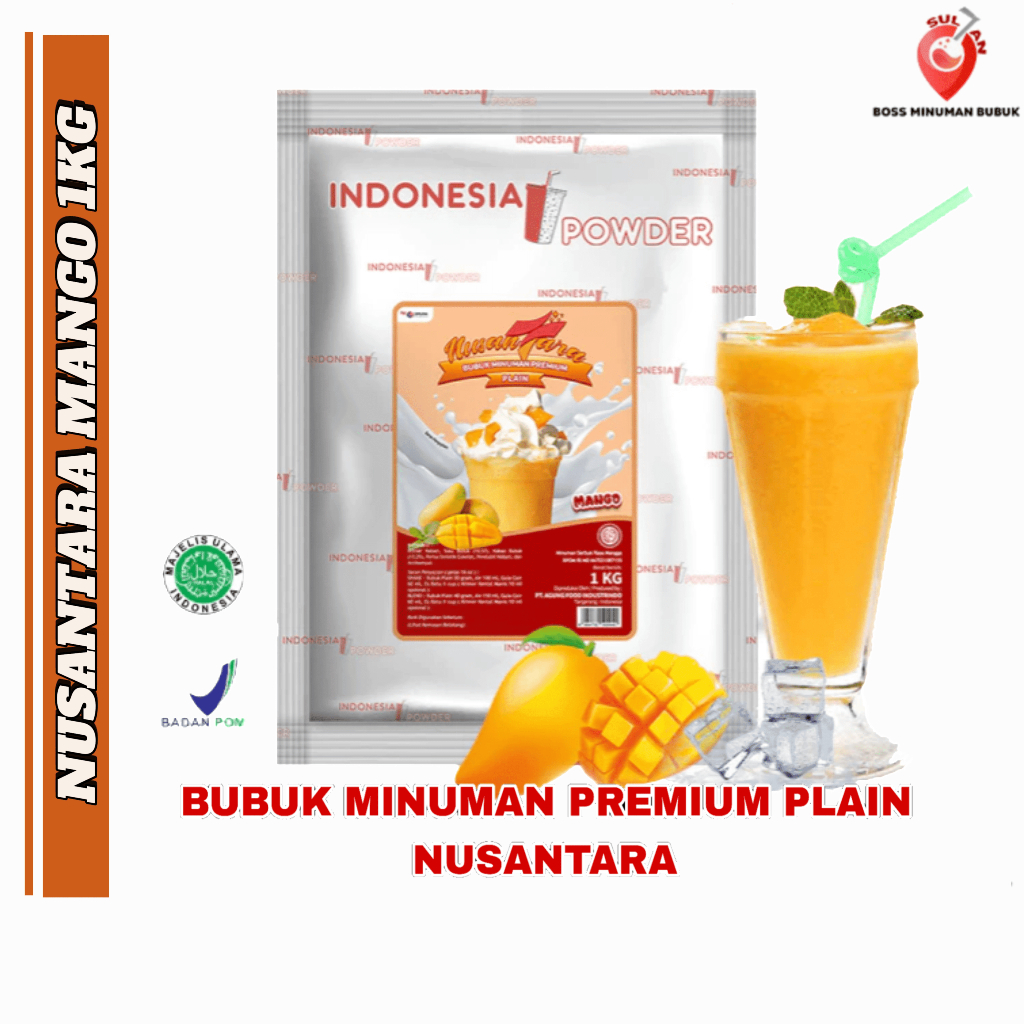 

NUSANTARA Minuman Bubuk Premium Rasa Mangga 1 Kg / Mango Powder Drink
