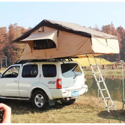 Roof top tent L190 soft shell with annex tenda diatas mobil camping car