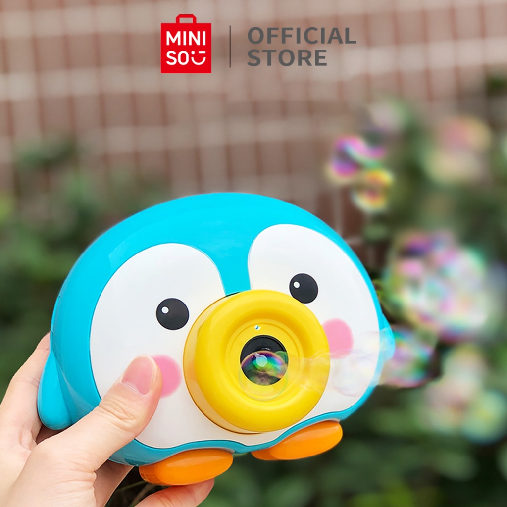 Miniso bubble camera for children boys and girls waterproof camera penguin bubble machine piggy auto