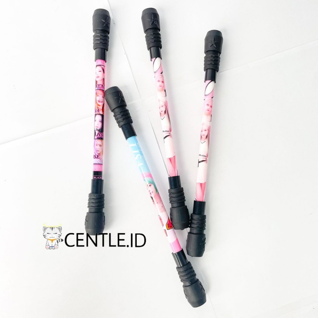 

CENTLE.ID pulpen tongkat putar magnet BLACKPINK pen bolpen kreatif spinner lucu