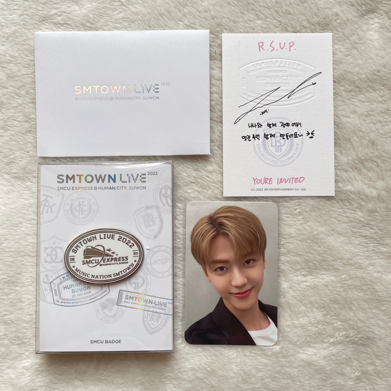 [READY STOCK] SMCU Express Suwon Invitation + Badge Set NCT Dream Jaemin
