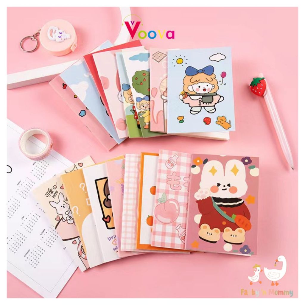 

[FABBYNMOMMY] - NOTEBOOK MINI / BUKU TULIS MINI KARAKTER LUCU 1 Pc