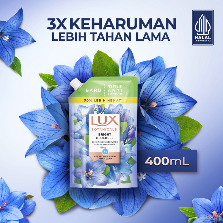 Lux Bright Bluebell Niacinamide Body Wash 400ml