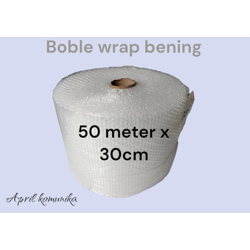 

Bubble wrap Putih bening 50meter x 30cm