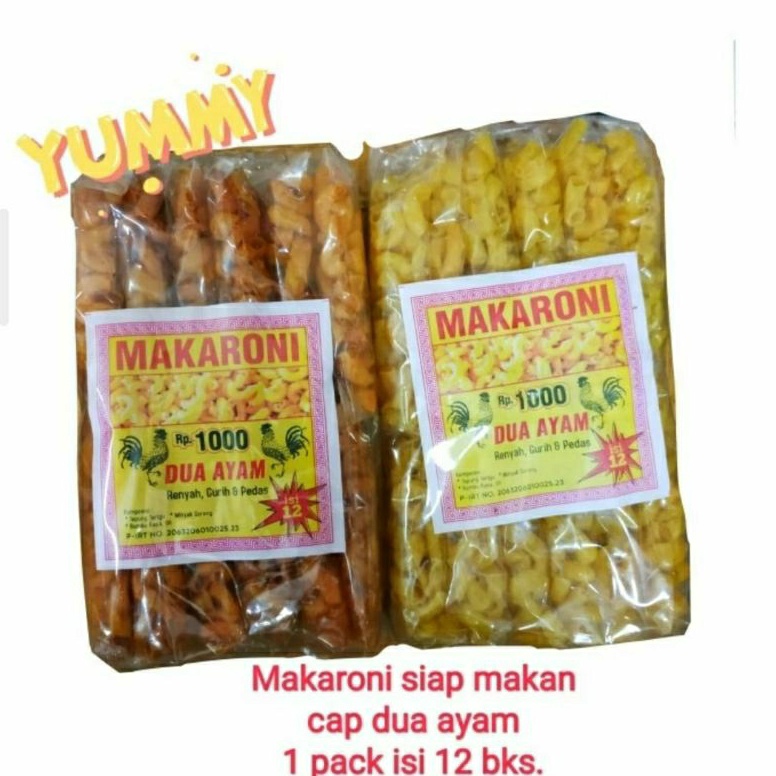 

KODE AD94 snack makaroni siap makan cap dua ayam