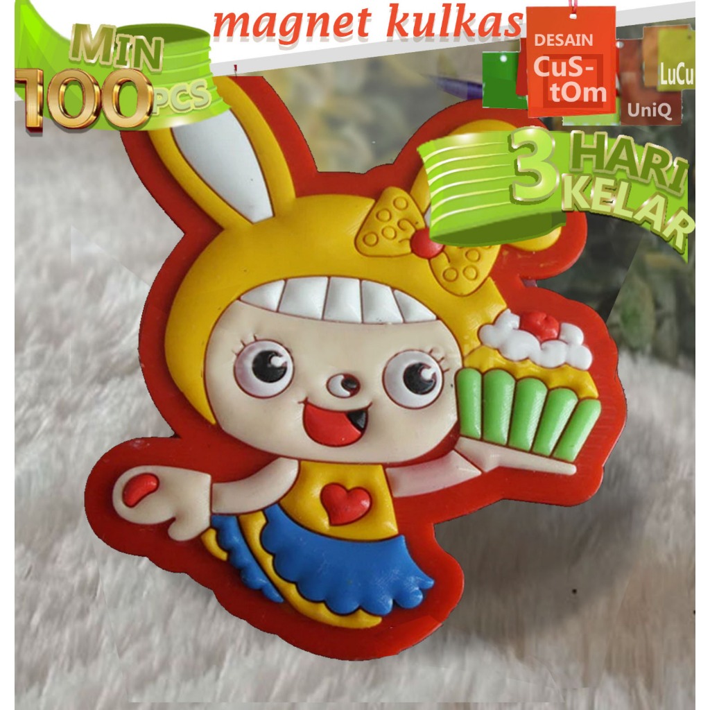 PABRIK MAGNET TEMPELAN KULKAS KARET CUSTOM │ TEMPELAN KULKAS MAGNET CUSTOM.