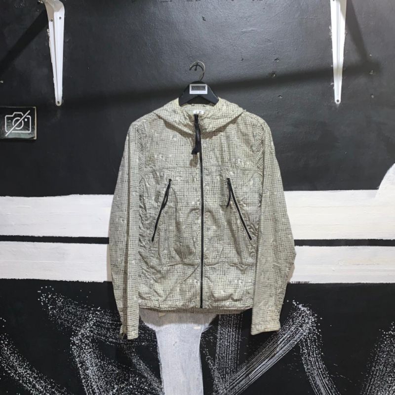 Cp.Company Digital Camo Hooded Goggle Jacket Grey