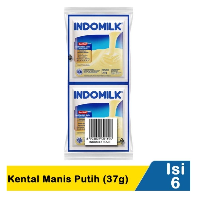 

Susu kental manis sachet indomilk isi 6's